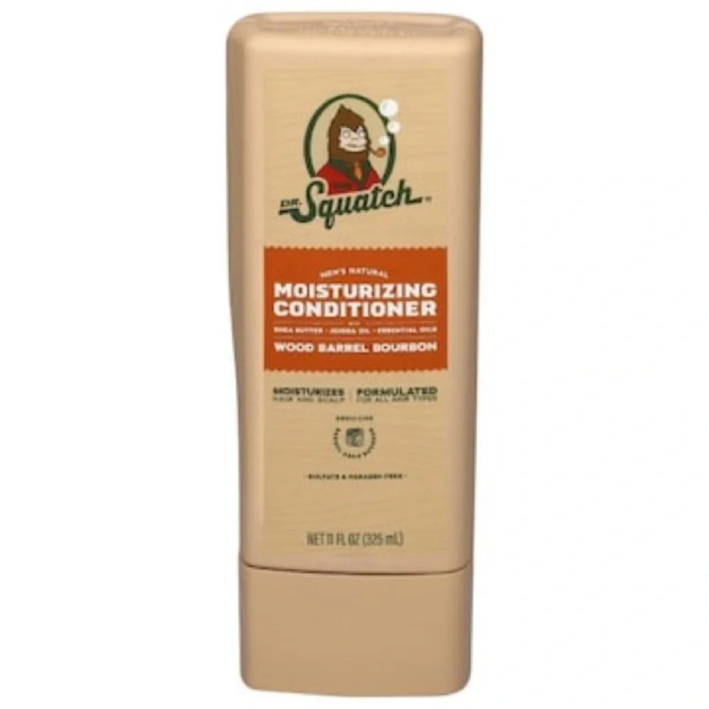 NEW Dr. Squatch Men's Natural Moisturizing Wood Barrel Bourbon Conditioner